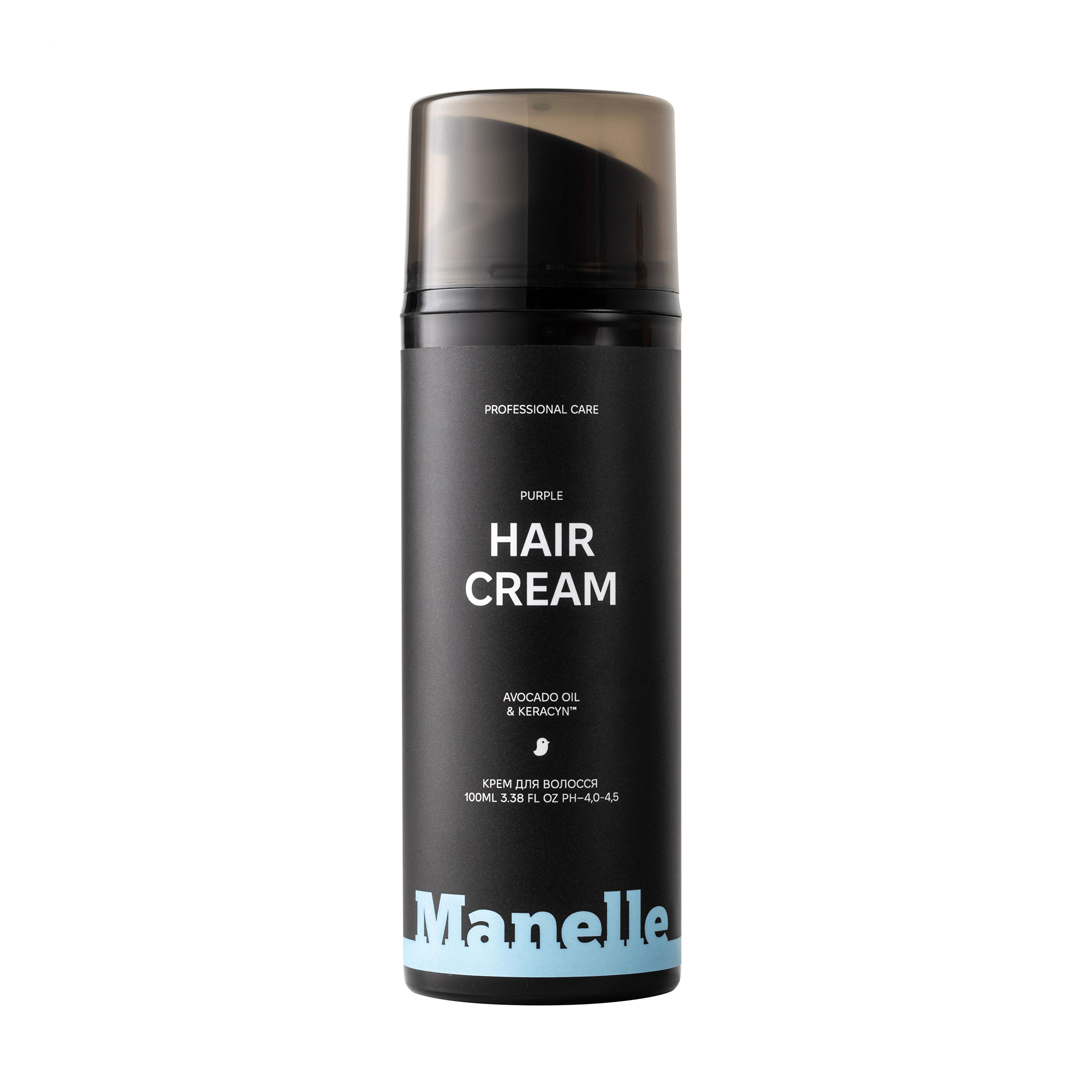 Тонувальний крем Manelle Professional Care Avocado Oil &amp; Keracyn Hair Cream для нейтралізації жовтизни світлого волосся, 100 мл