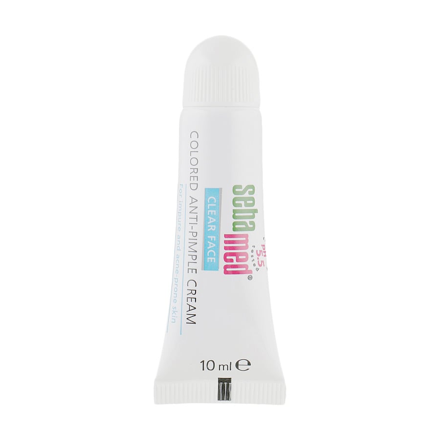 Уцінка! Тонувальний крем проти акне Sebamed Clear Face Colored Anti-Pimple Cream, 10 мл